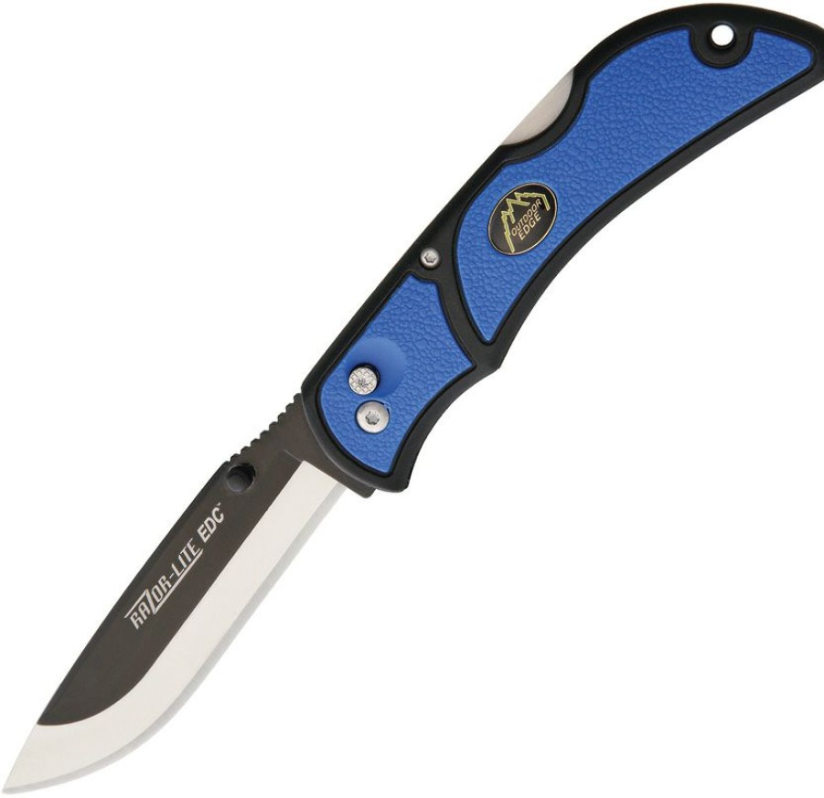 Knives * | Oerlu40 Outdoor Edge Razor Lite Edc Lockback Knife Blue Best Sale