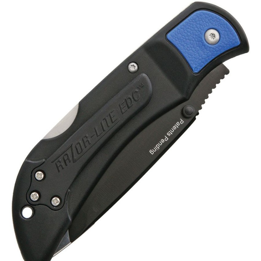 Knives * | Oerlu40 Outdoor Edge Razor Lite Edc Lockback Knife Blue Best Sale