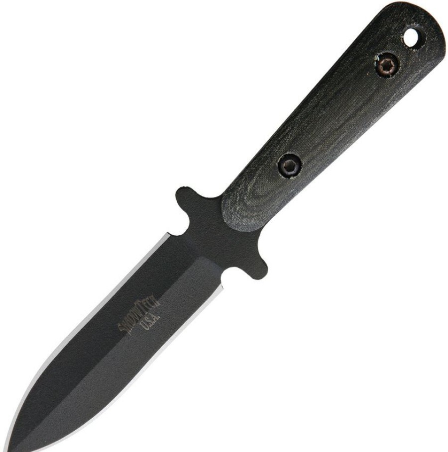 Knives * | Stk191 Shadow Tech Swift Boot Knife Black Best Sale