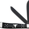 Knives * | Cc0002Bd Cattleman'S Cutlery Black Angus Trapper Pocket Knife Good Quality