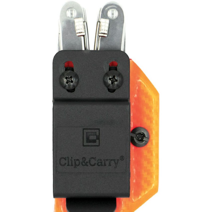 Knife Care * | Lower Prices Clp075 Clip & Carry Victorinox Spirit Multi Tool Sheath Orange