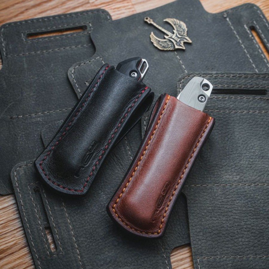 Knife Care * | Online Ncc018 N.C. Custom Folding Knife Sheath Black