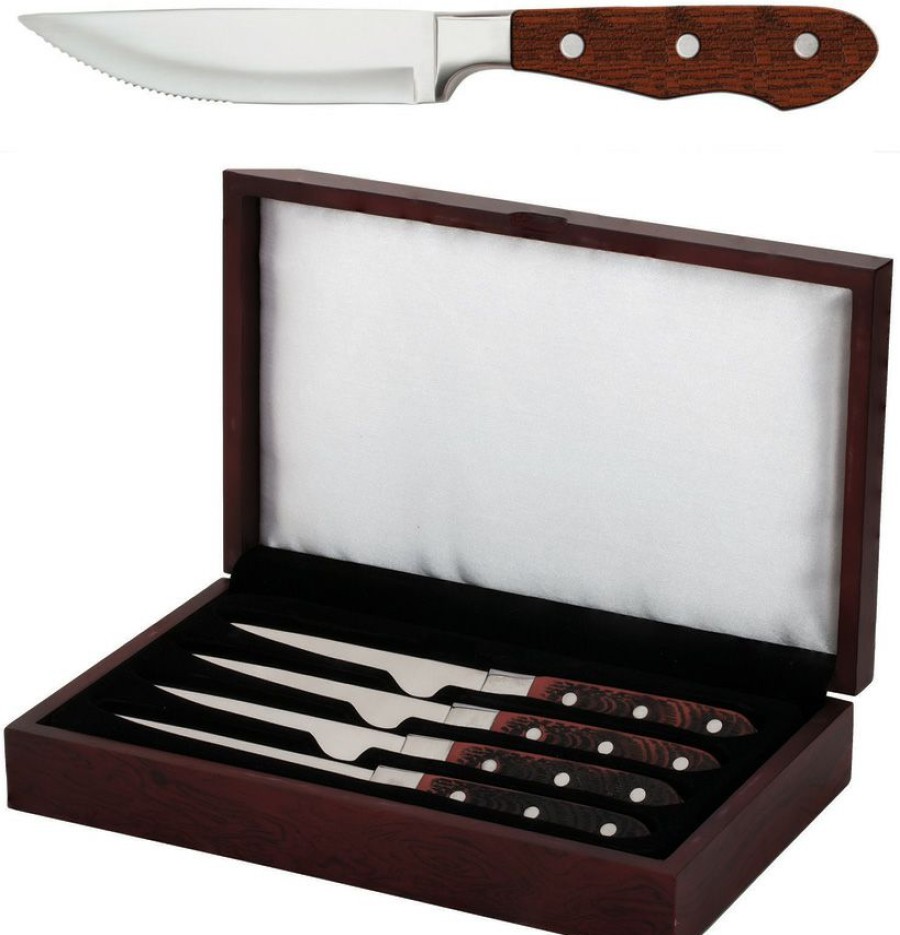 Knives * | Utk75940528S4 Utica Hunter Steak Knife Set Flash Sale