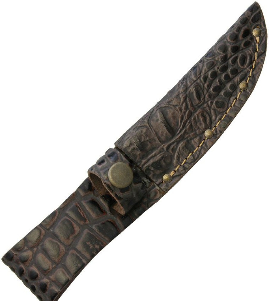 Knife Care * | Special Sh1192 Fixed Blade Knife Belt Sheath Crocodile