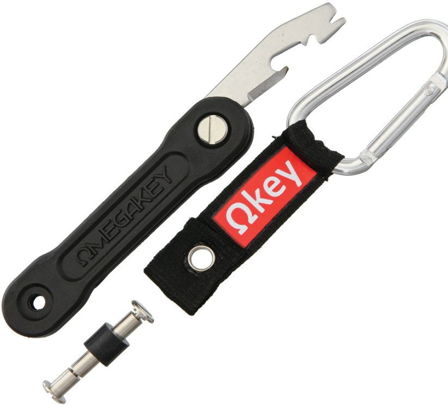 Tools * | Clearance Sale Omg02B Omegakey Key Organizer Lifesaver Multi-Tool Black