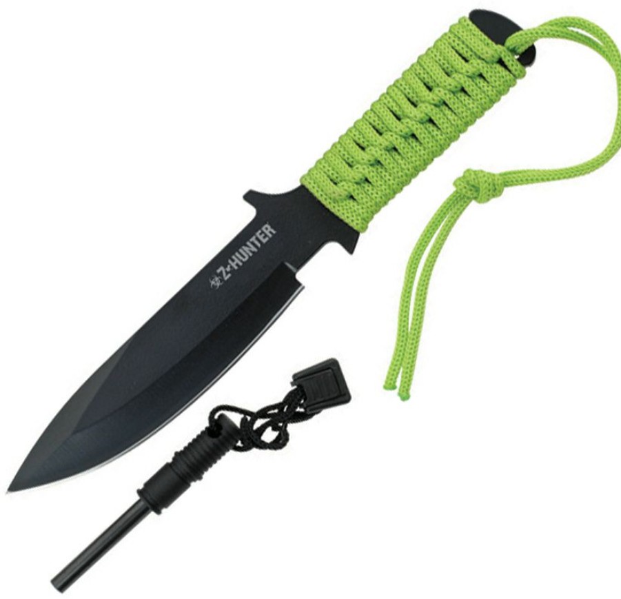 Knives * | Zb005 Z-Hunter Fixed Blade Knife With Firestarter Flash Sale