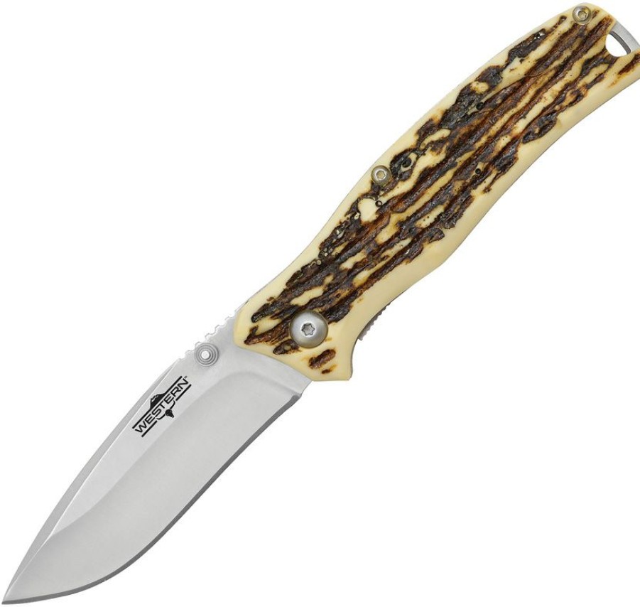 Knives * | W19225 Western Pronto 7 Titanium Linerlock Pocket Knife Good Quality