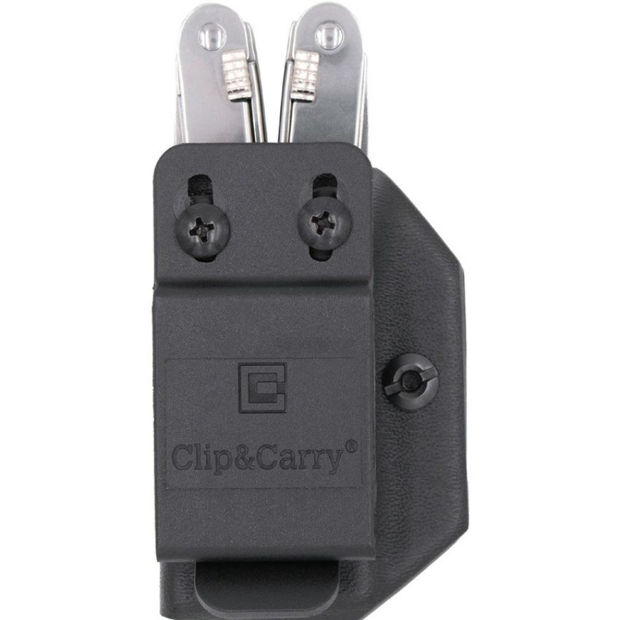 Knife Care * | Closeout Sale Clp071 Clip & Carry Victorinox Spirit Multi Tool Sheath Black