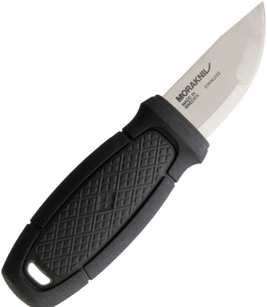 Knives * | Ft01794 Mora Black Eldris Kit Camping Knife New In