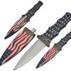 Knives * | Exclusive Design Cn211468 Boot Knife American Flag