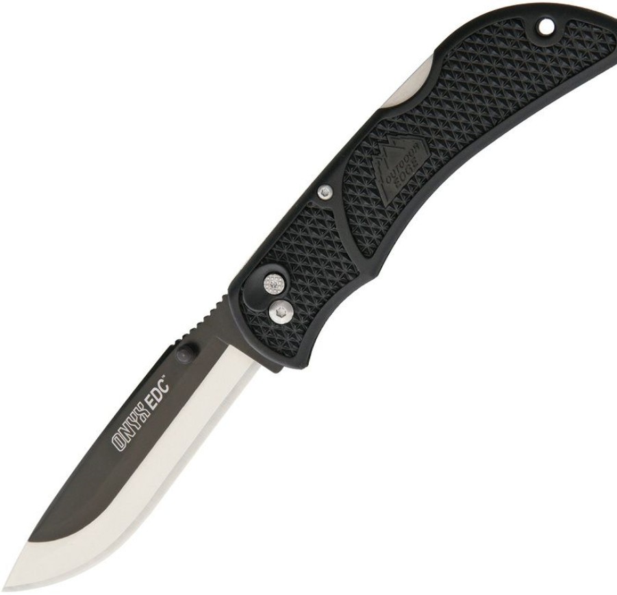 Knives * | Oeox10 Outdoor Edge Onyx Edc Lockback Black Sale Online