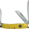 Knives * | Cc0001Jyd Cattleman'S Cutlery Signature Stockman Pocket Knife Yellow New In