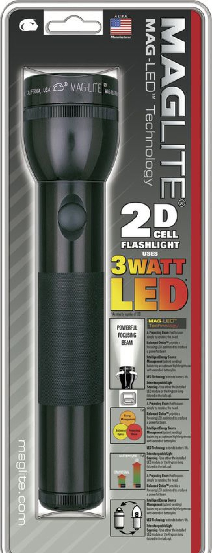 Tools * | Best Quality Ml51008 Maglite D Cell Flashlight